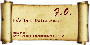 Fábri Odisszeusz névjegykártya